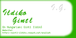 ildiko gintl business card